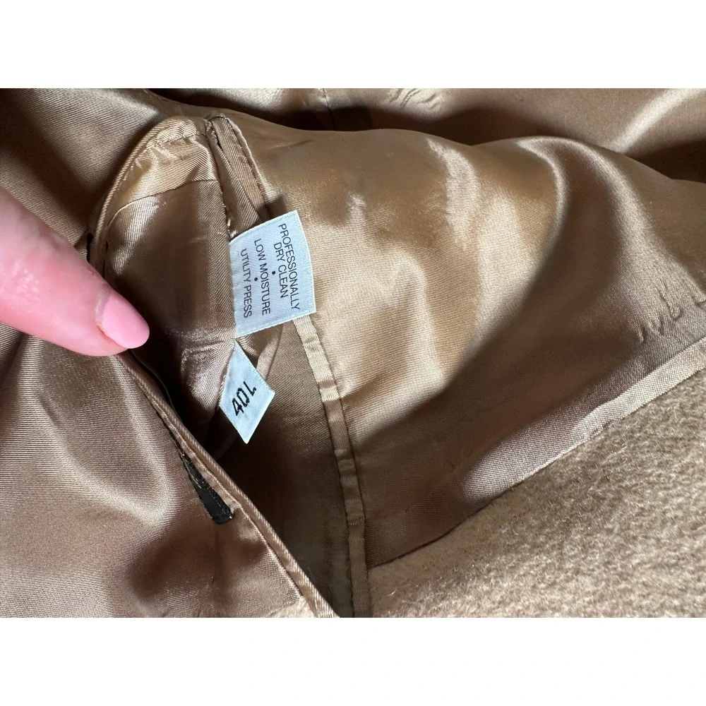 Hart Schaffner Marx 40L 100% Camel Hair Blazer Tan Sport Coat Long